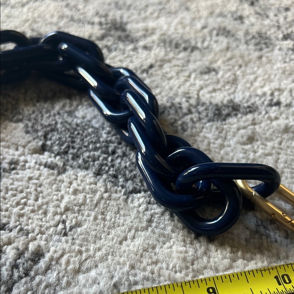 Navy and Gold Chain Bracelet - Picture 2 of 4